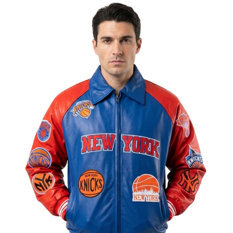 Meta Title New York Knicks Leather Jacket